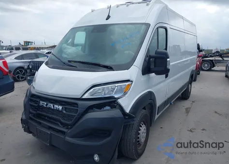 2024 Ram Promaster 2500 Tradesman High Roof 159 Wb W/Pass Seat from USA, damaged, VIN 3C6LRVDG0RE137779